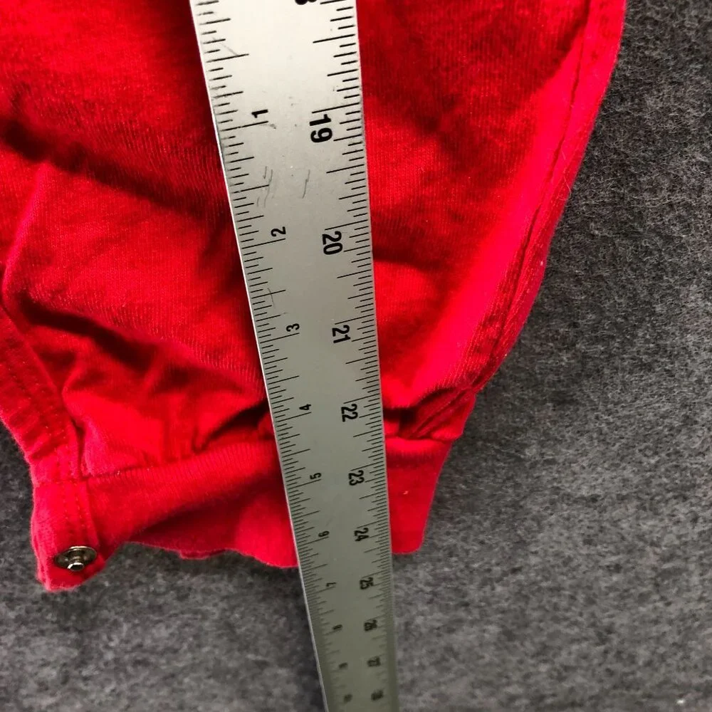 Vintage Baby 18M M.D. Anderson‎ Cancer Center Christmas One Piece Red Holiday